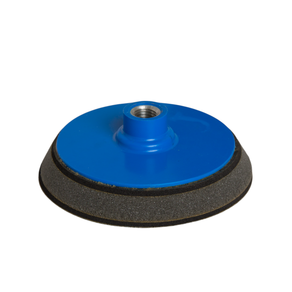 Polierteller 125 Klett, M 14, Schaum weich, gr, blau