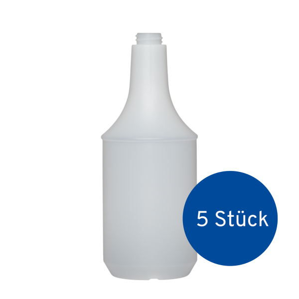 Sprühflasche ohne Kopf, stabile Ausf., 1 L - 5 Stück