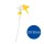 Sprühkopf Color- gelb - 20 Stück