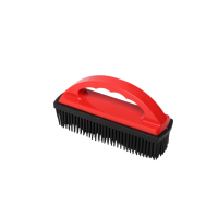 Gummibürste mit Griff, Anti-Haar