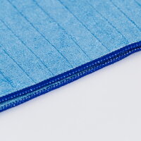 Microfasertuch Karo, blau, 50 x 55