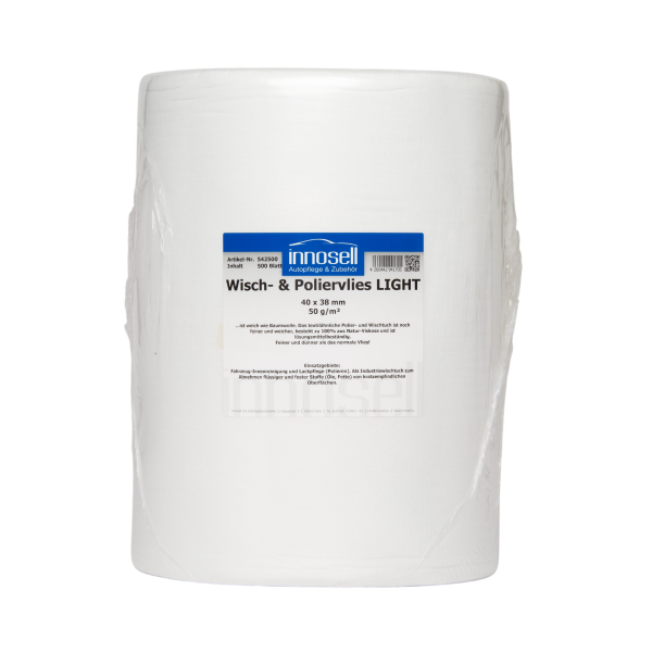 Poliervlies light - Rolle, 50 g/m², 500 Blatt